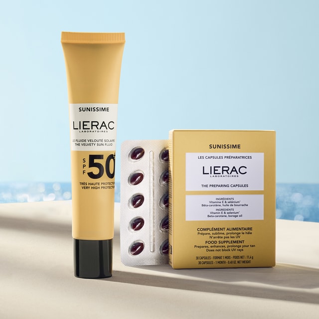 Duo - Capsules Préparatrices et Protection Solaire Visage SPF50